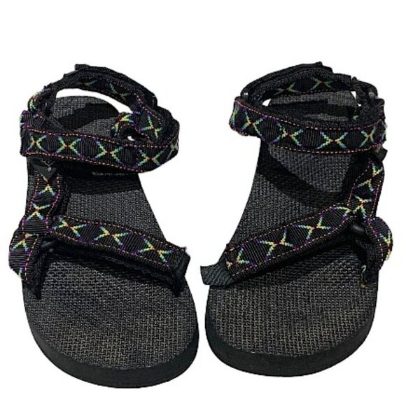 Teva Hurricane Black Diamond Pattern Sandals Water  Size 9.5 Mens 7 - Picture 9 of 11